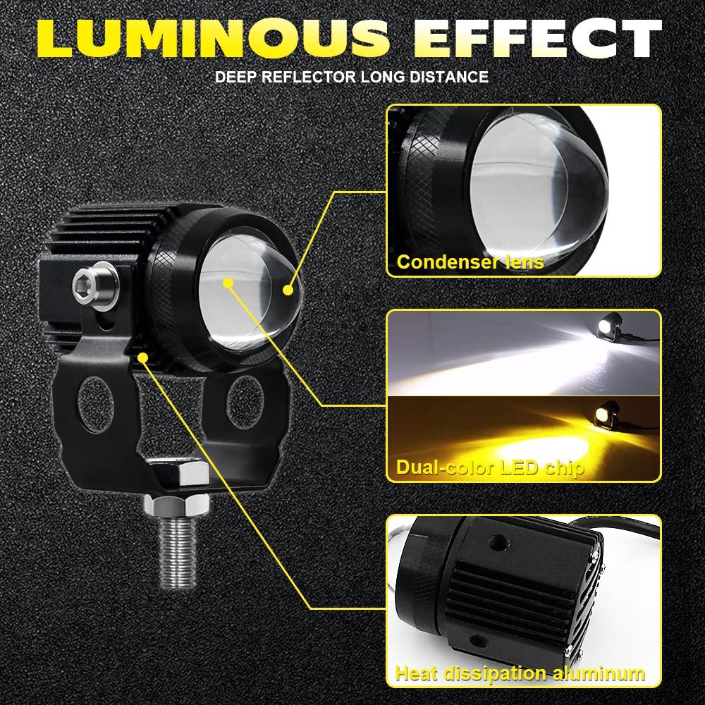Car / Motorcycles Dc9 30V 18W 2000Lm 6000K 3000K Ip67 Mini Led Headlight