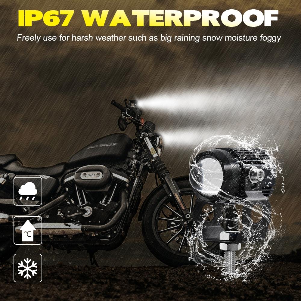 Car / Motorcycles Dc9 30V 18W 2000Lm 6000K 3000K Ip67 Mini Led Headlight
