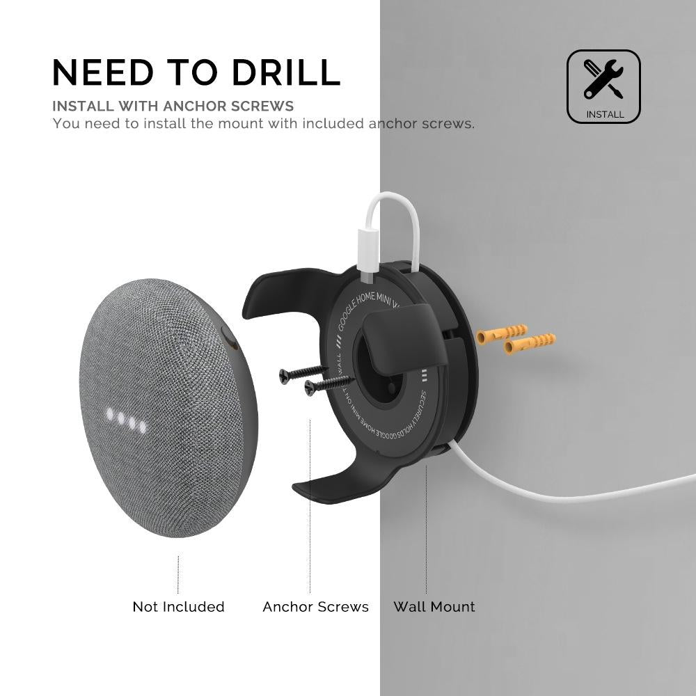 Smart Wall Bracket For Amazon Echo Dot 3 White