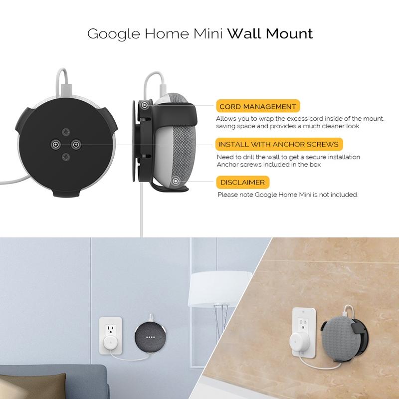 Smart Wall Bracket For Amazon Echo Dot 3 White