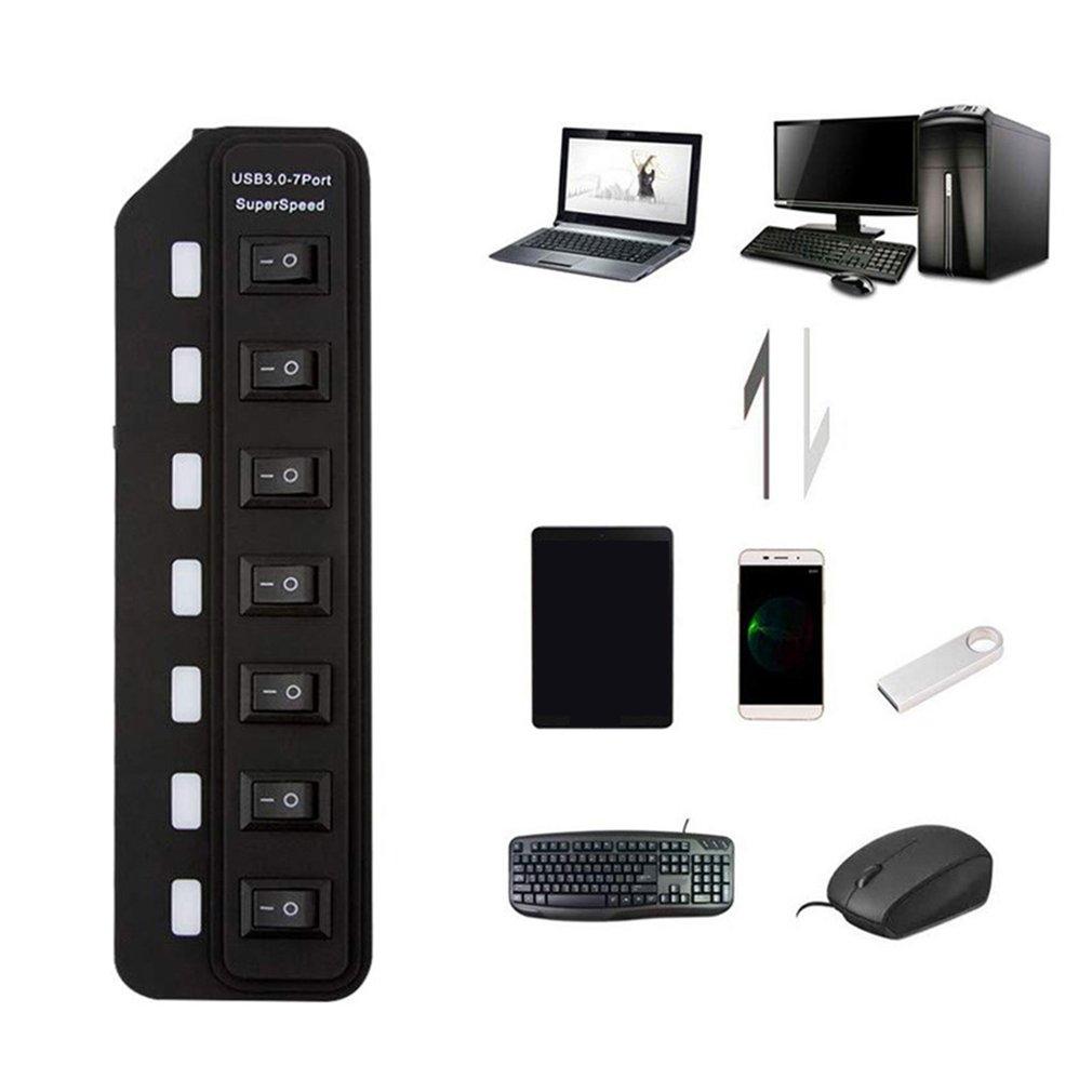 7 Port Usb 3.0 Hub With Independent Switching