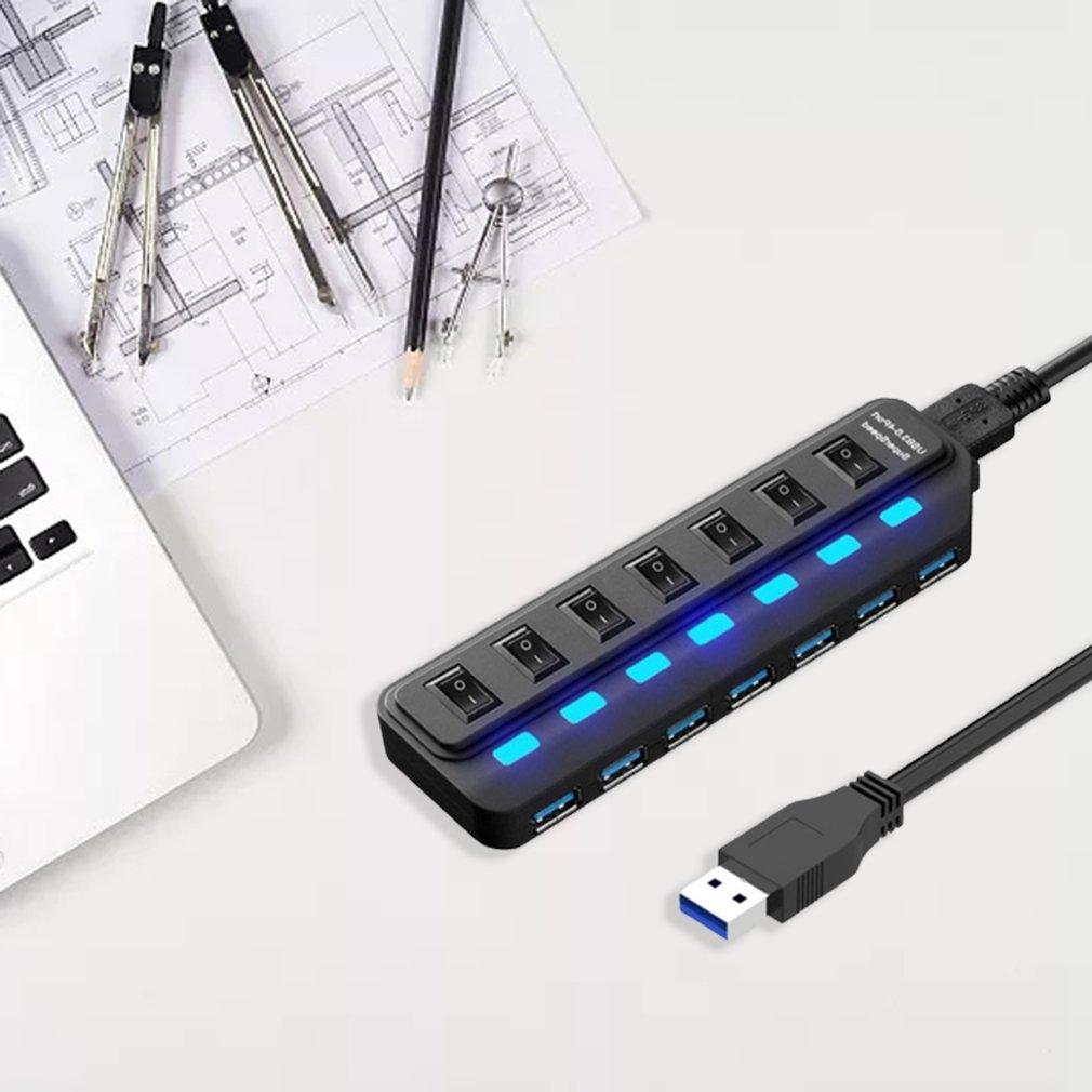 7 Port Usb 3.0 Hub With Independent Switching