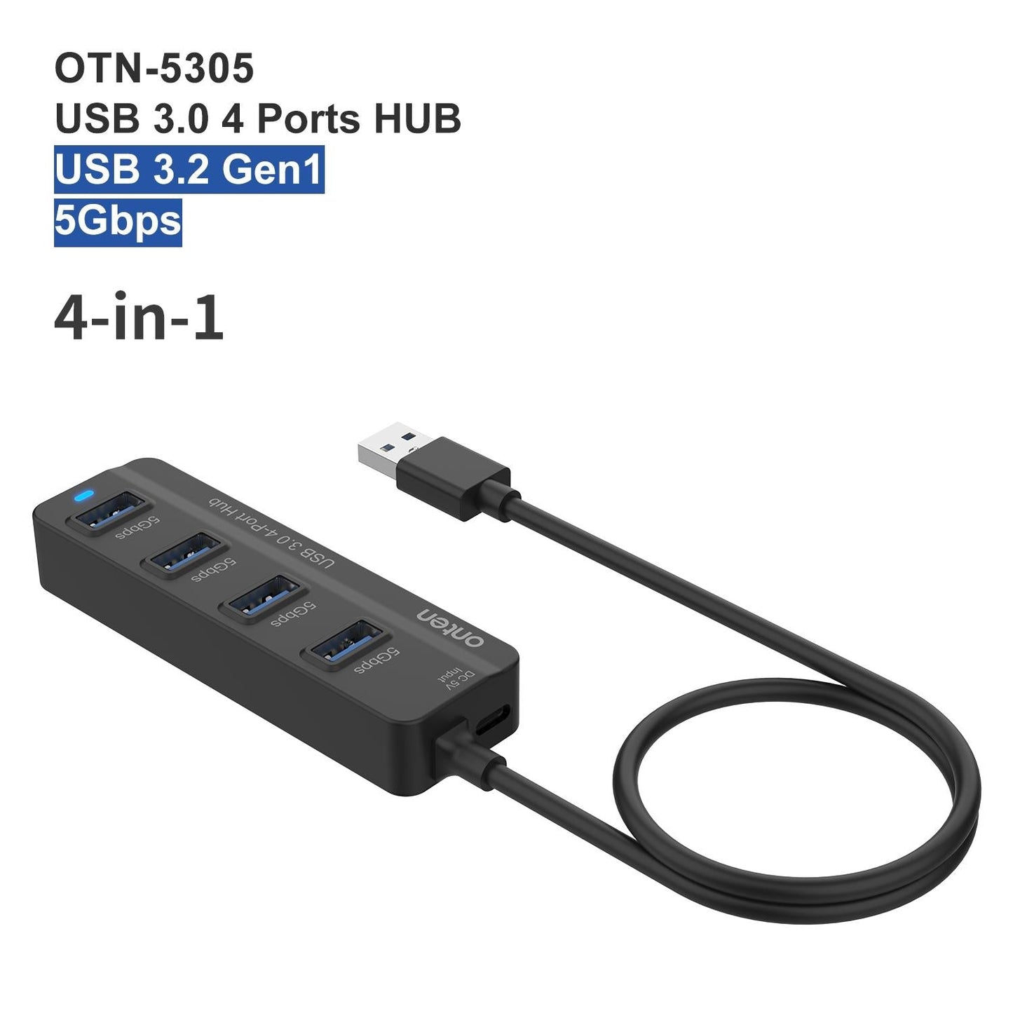4 In 1 Usb3.0 Docking Station With Ports