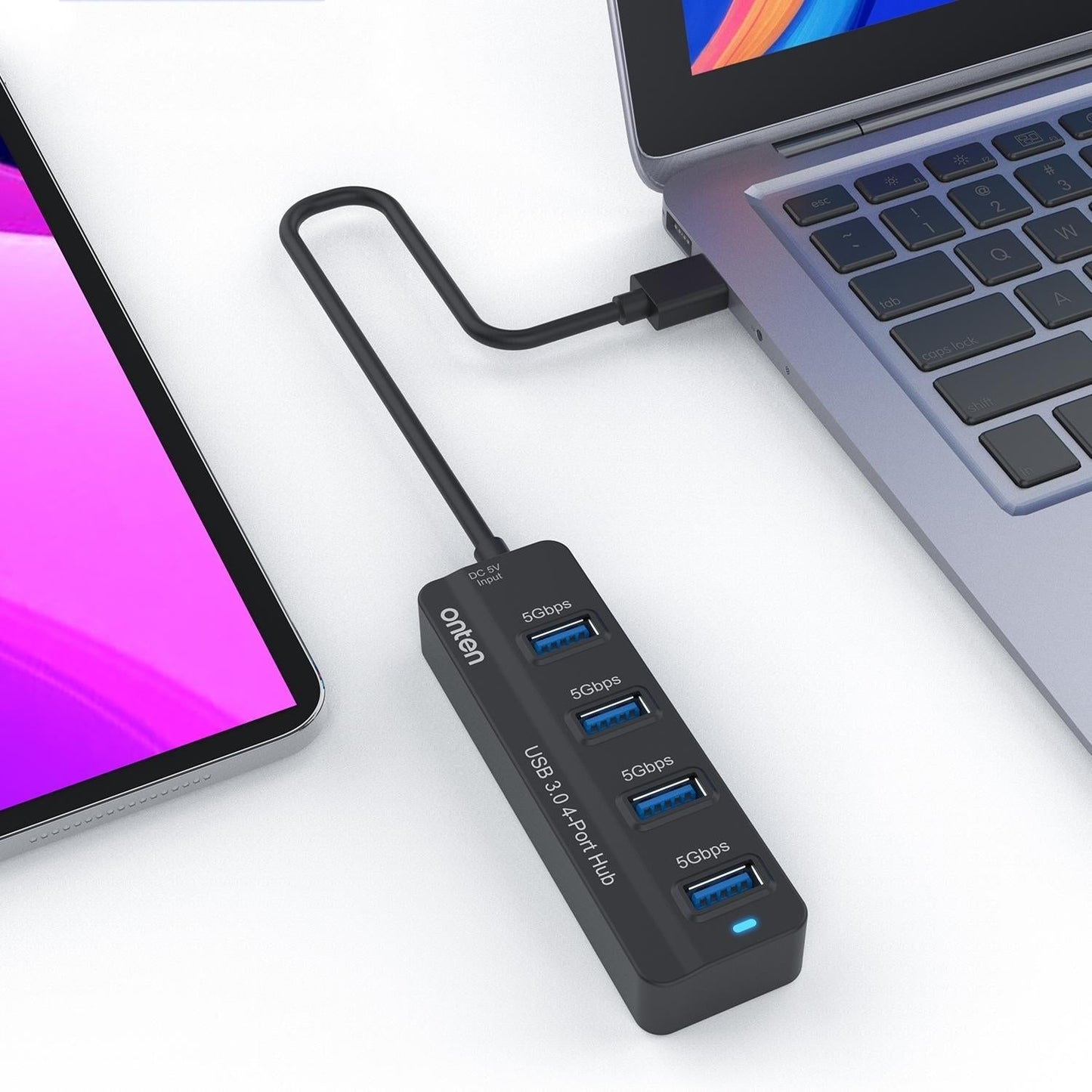 4 In 1 Usb3.0 Docking Station With Ports
