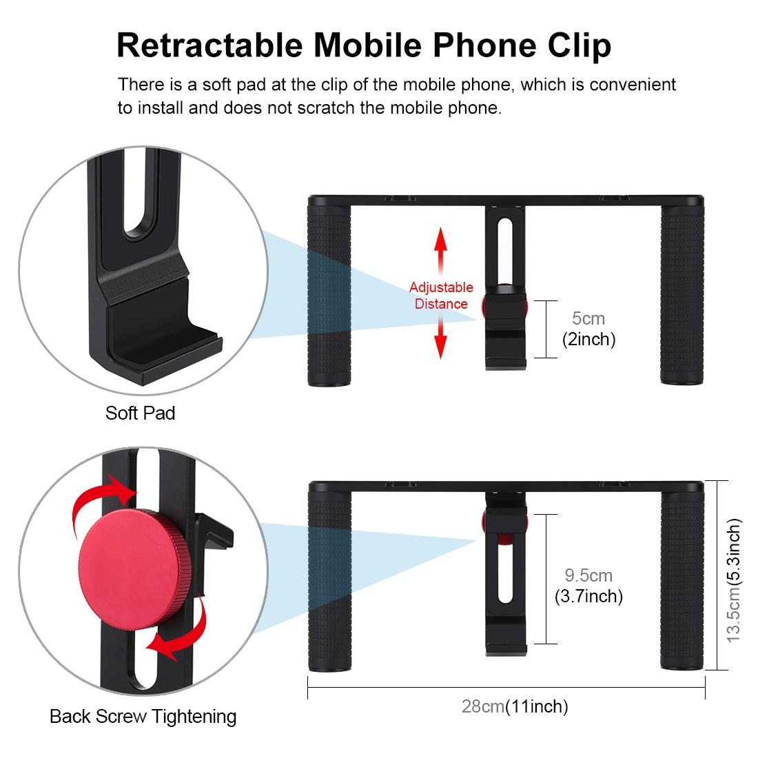 4 In 1 Vlogging Kit With Led Light Microphone Tripod And Stabilizer