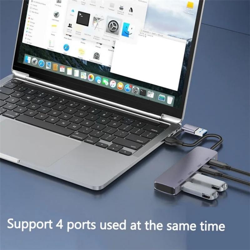 Usb 3.0 + Type C 4 Port Hub Docking Station