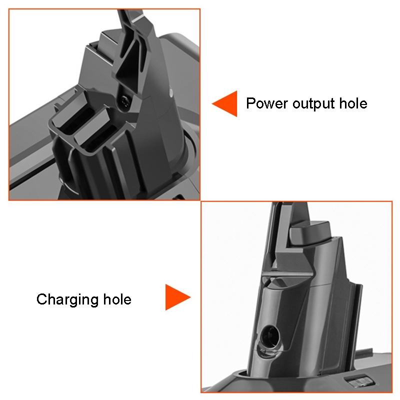 Replacement Battery For Dyson V8 Cordless Vacuum 21.6V 4000Mah