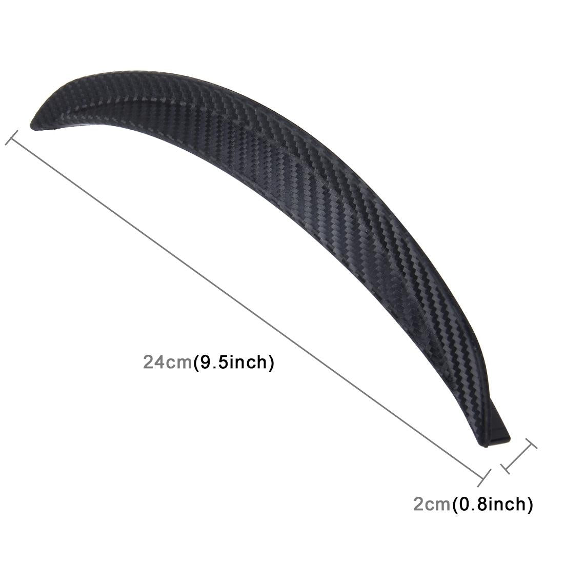 2 Pcs Car Auto Rubber Fender Guard Protection Strip Scratch Protector Sticker Size 24 X 2Cm