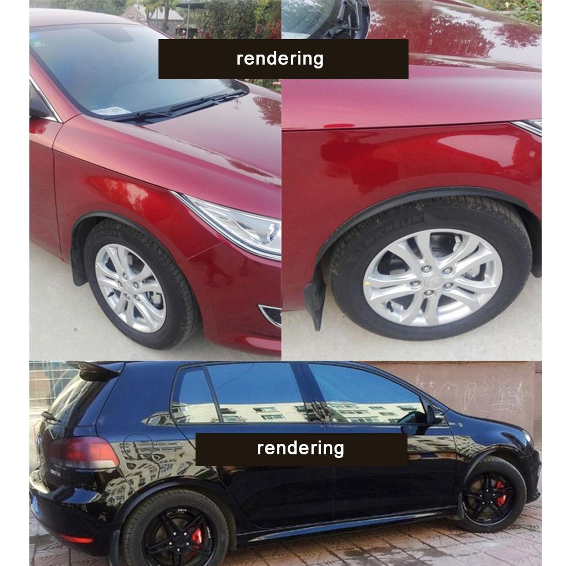 2 Pcs Car Auto Rubber Fender Guard Protection Strip Scratch Protector Sticker Size 24 X 2Cm