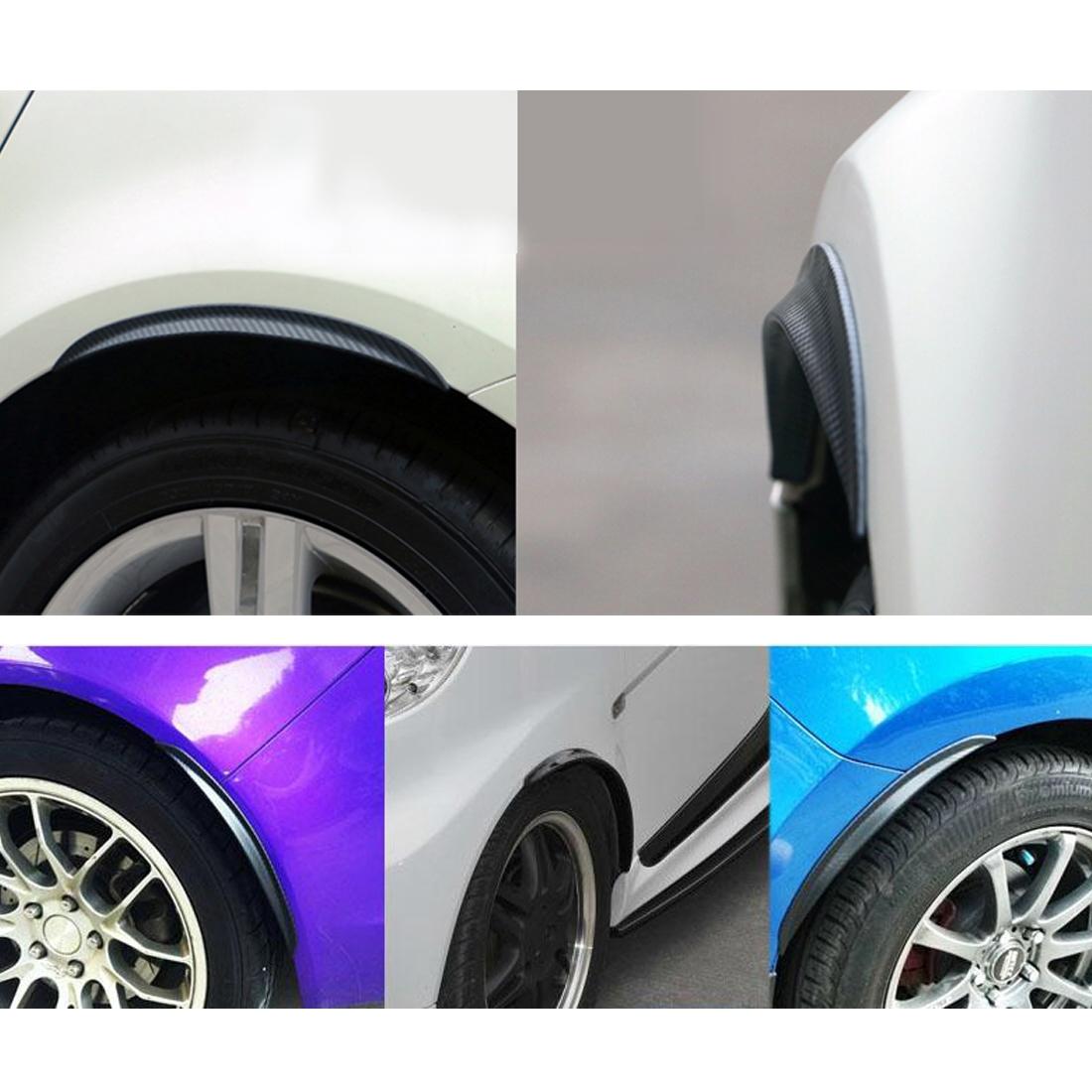 2 Pcs Car Auto Rubber Fender Guard Protection Strip Scratch Protector Sticker Size 24 X 2Cm
