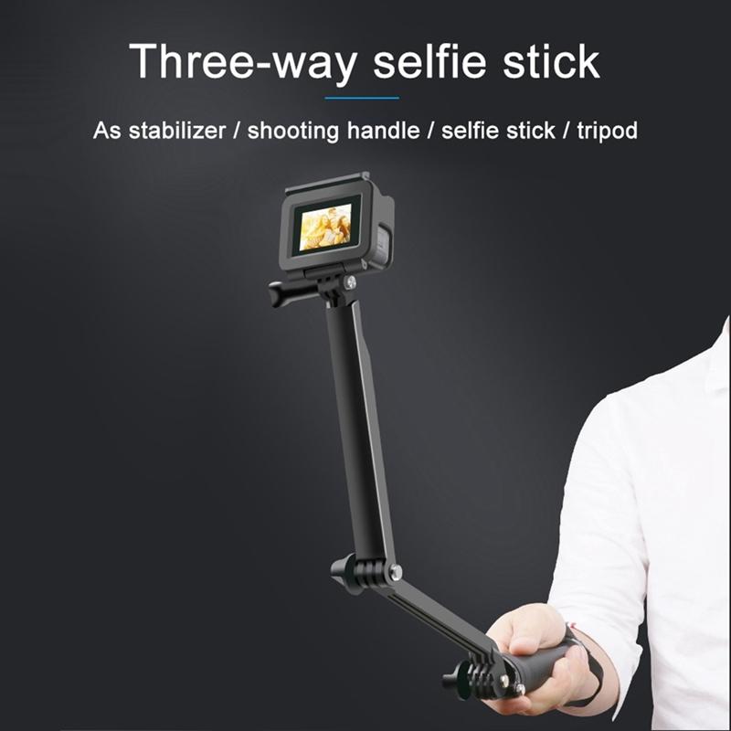 3 In 1 Monopod Tripod Selfie Stick For Gopro Hero12 Portable And Versatile
