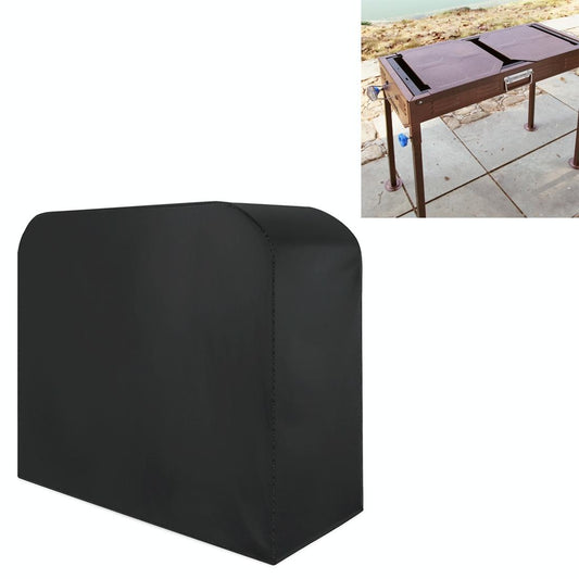 Waterproof 210D Oxford Cloth Bbq Grill Cover Anti Uv Dust Proof Folding Fits Gas Charcoal Electric 145X61x117cm Black