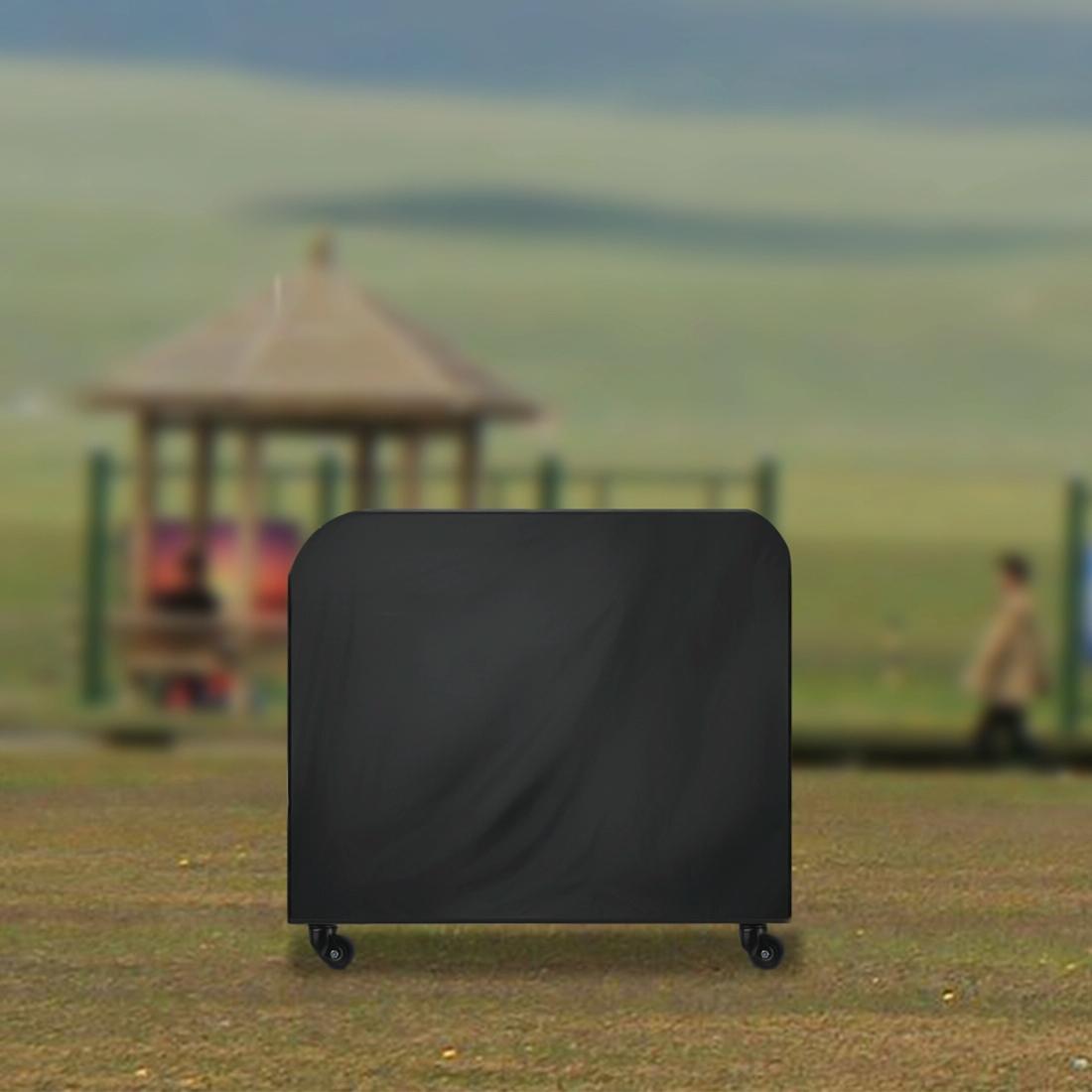 Waterproof 210D Oxford Cloth Bbq Grill Cover Anti Uv Dust Proof Folding Fits Gas Charcoal Electric 145X61x117cm Black