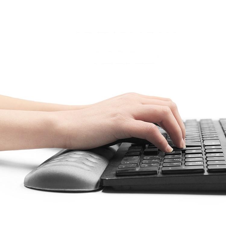 Silicone Memory Wrist Pad For Keyboard And Mouse Medium Size Black