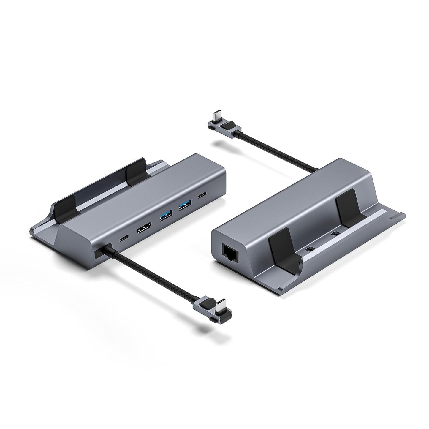 6 In 1 Docking Station For Steam Deck With Hdmi Rj45 Usb 3.0 C Pd 100W