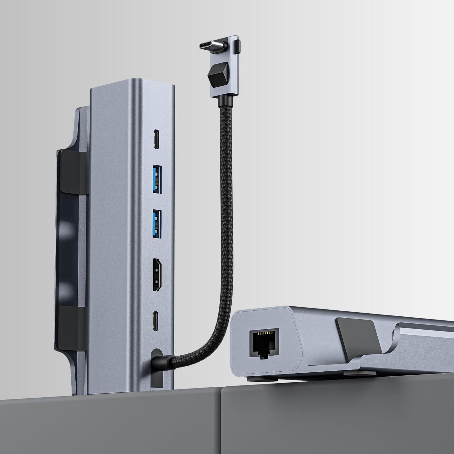 6 In 1 Docking Station For Steam Deck With Hdmi Rj45 Usb 3.0 C Pd 100W