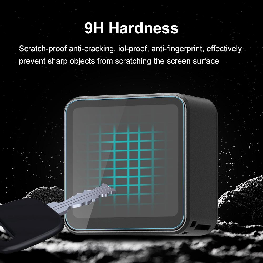 9H Tempered Glass Film For Dji Action 2 3 In 1 Lens With Front And Back Lcd Display