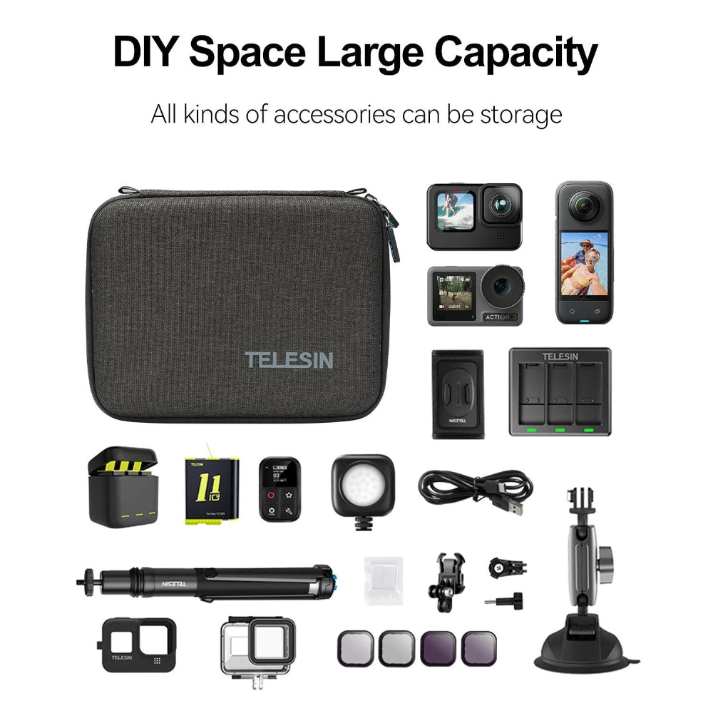 Universal Sports Camera Storage Bag Medium Size For Audio And Video Equipment