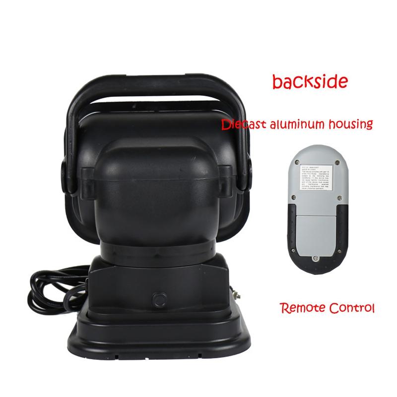 60W Dc 12 24V 400Lm Car 200M Wireless Remote Control 360 Degree Adjustable Led Search High Bay Lights / Spotlights