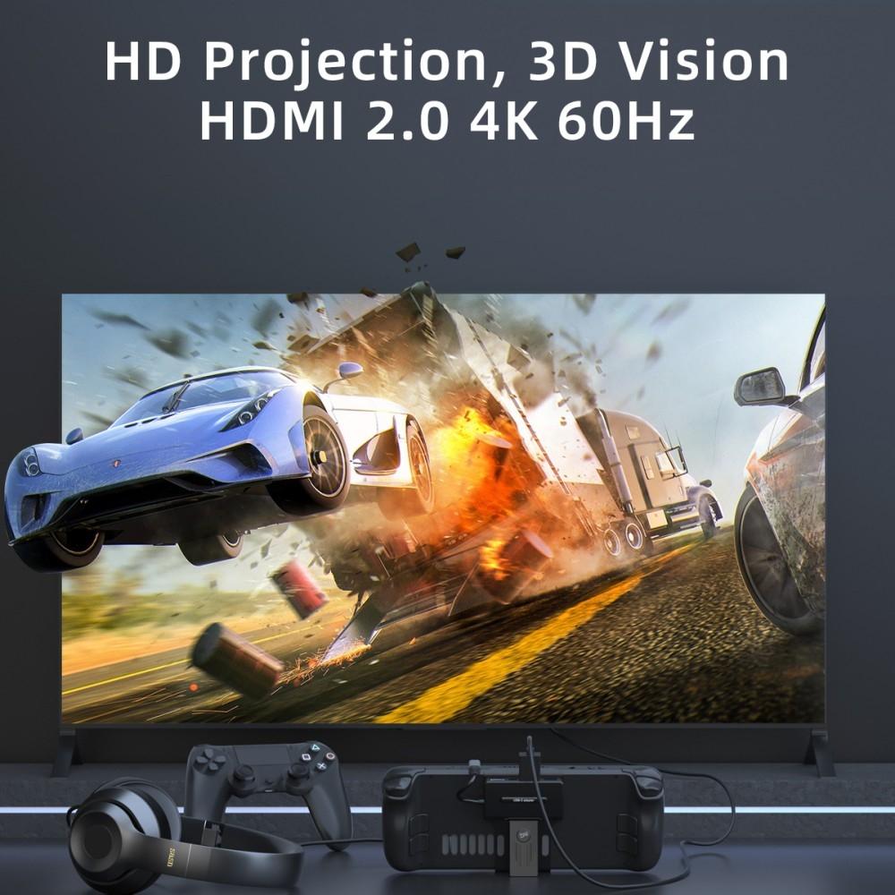 5-In-1 Docking Station For Steam Deck 4K / 60Hz Support