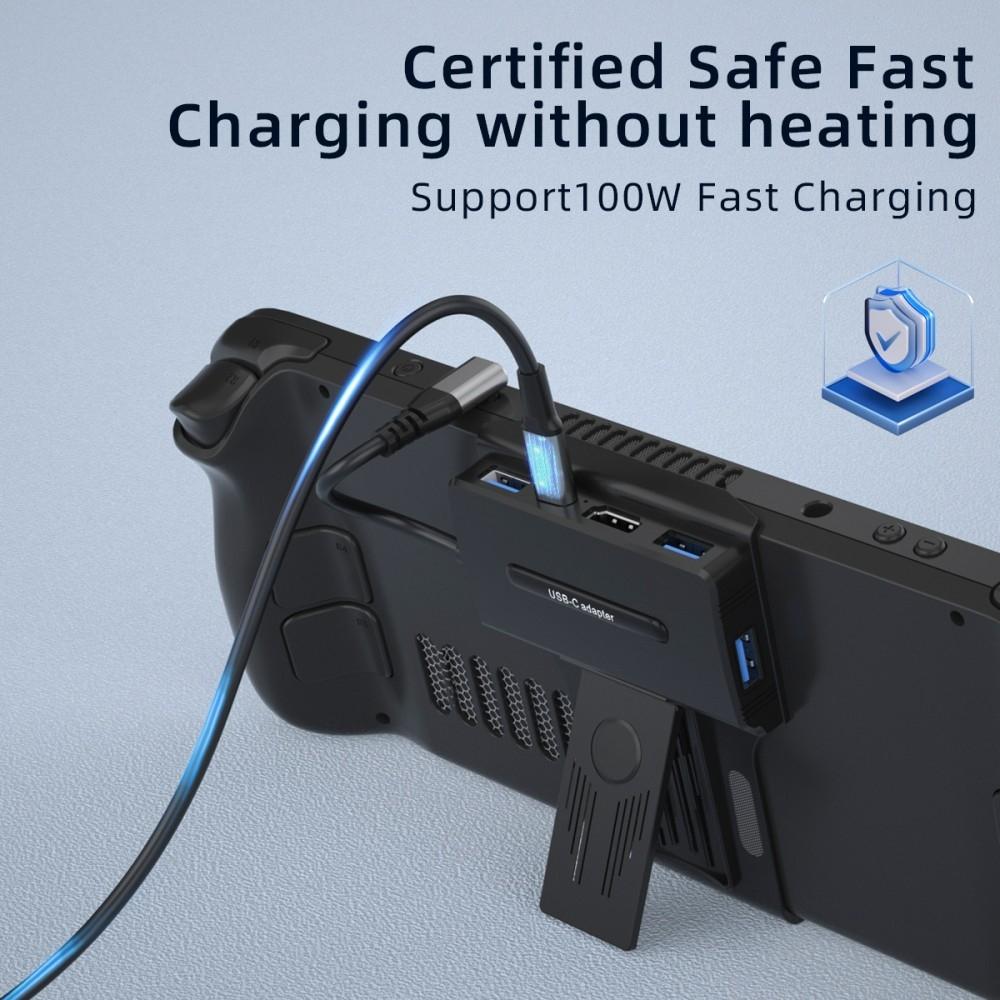 5-In-1 Docking Station For Steam Deck 4K / 60Hz Support