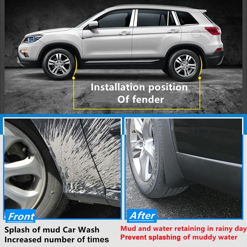 For Mazda Cx 3 2015 2021 4Pcs / Set Car Auto Soft Plastic Splash Flaps Fender Guard
