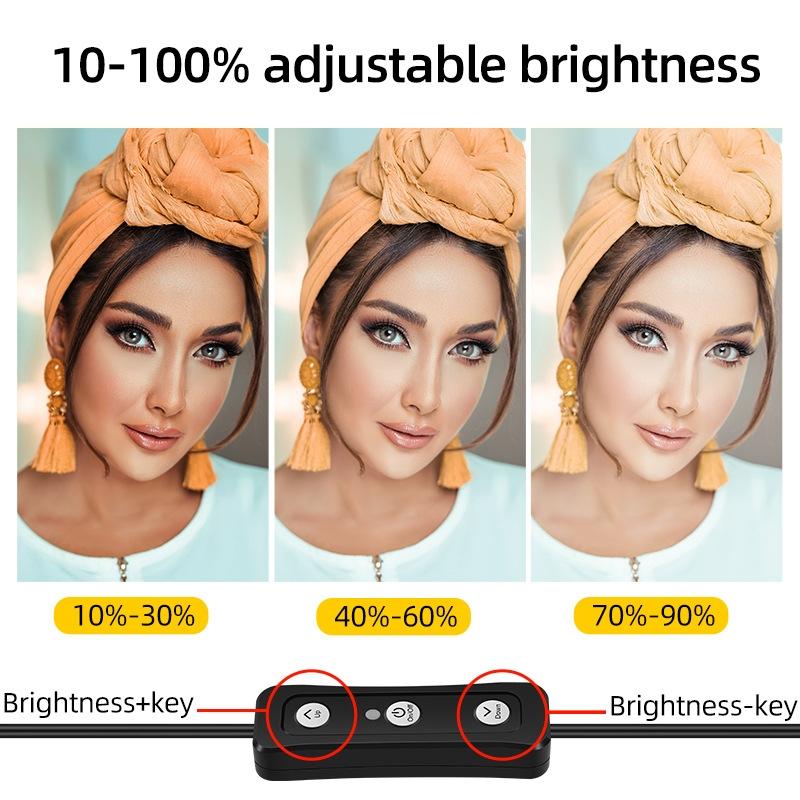 Retractable 10W Live Broadcast Light With Bracket And Colour Filters For Video Production
