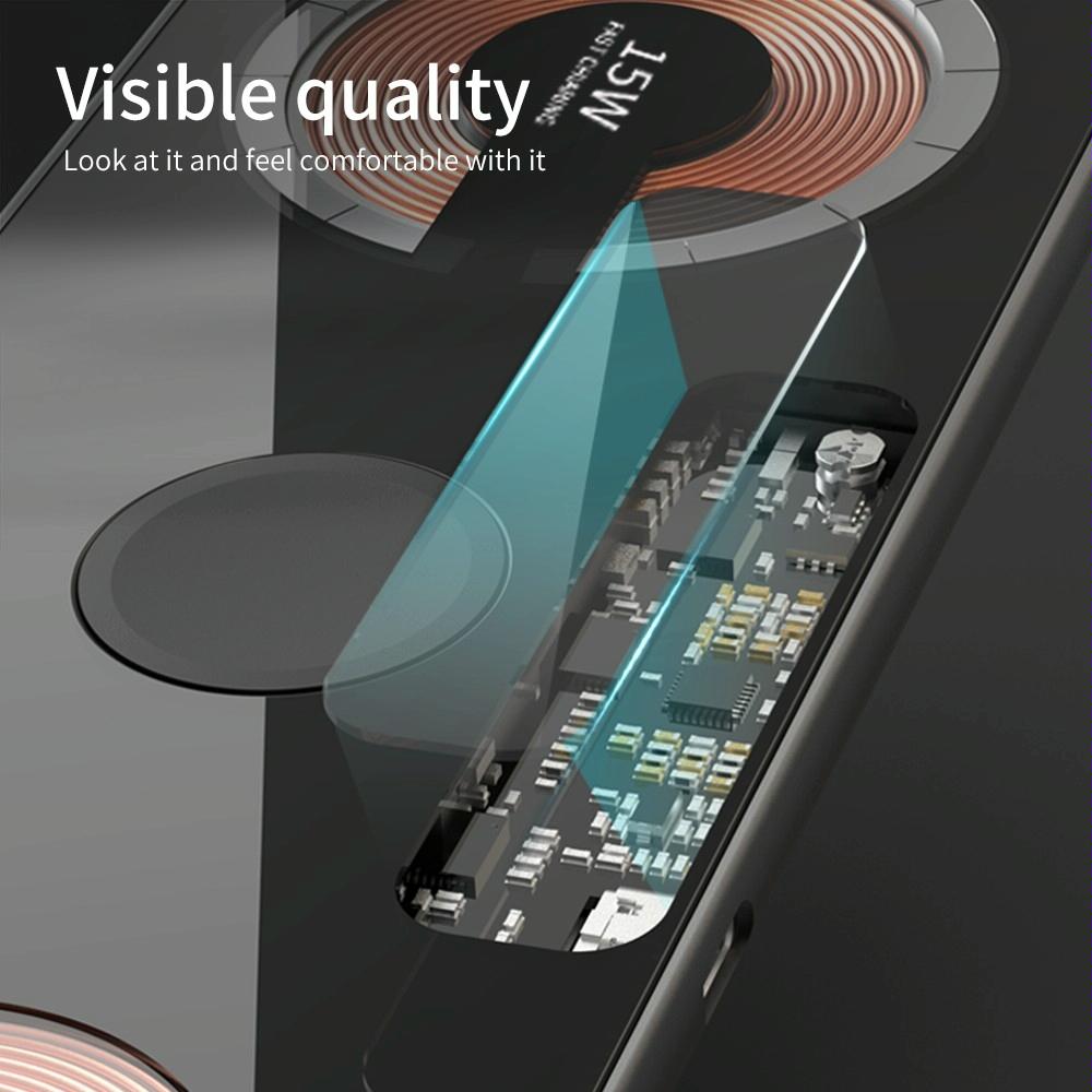 15W Dual Fast Charging Pad For 3 In Wireless Phones