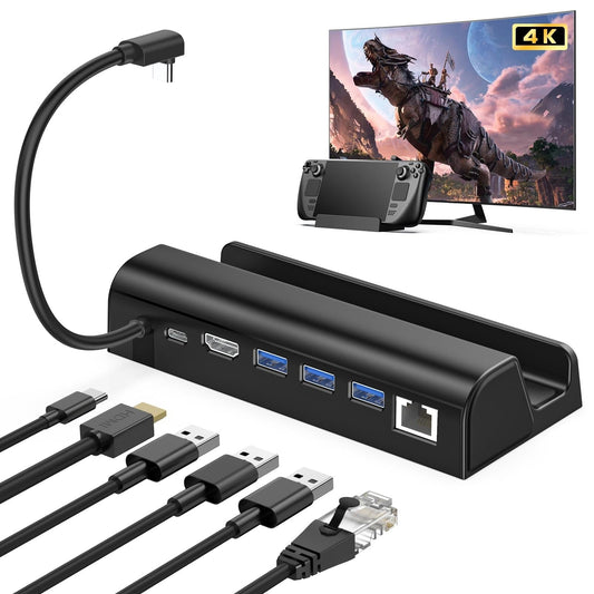 Steam Deck Expansion Dock With Hdmi And Gigabit Network Port