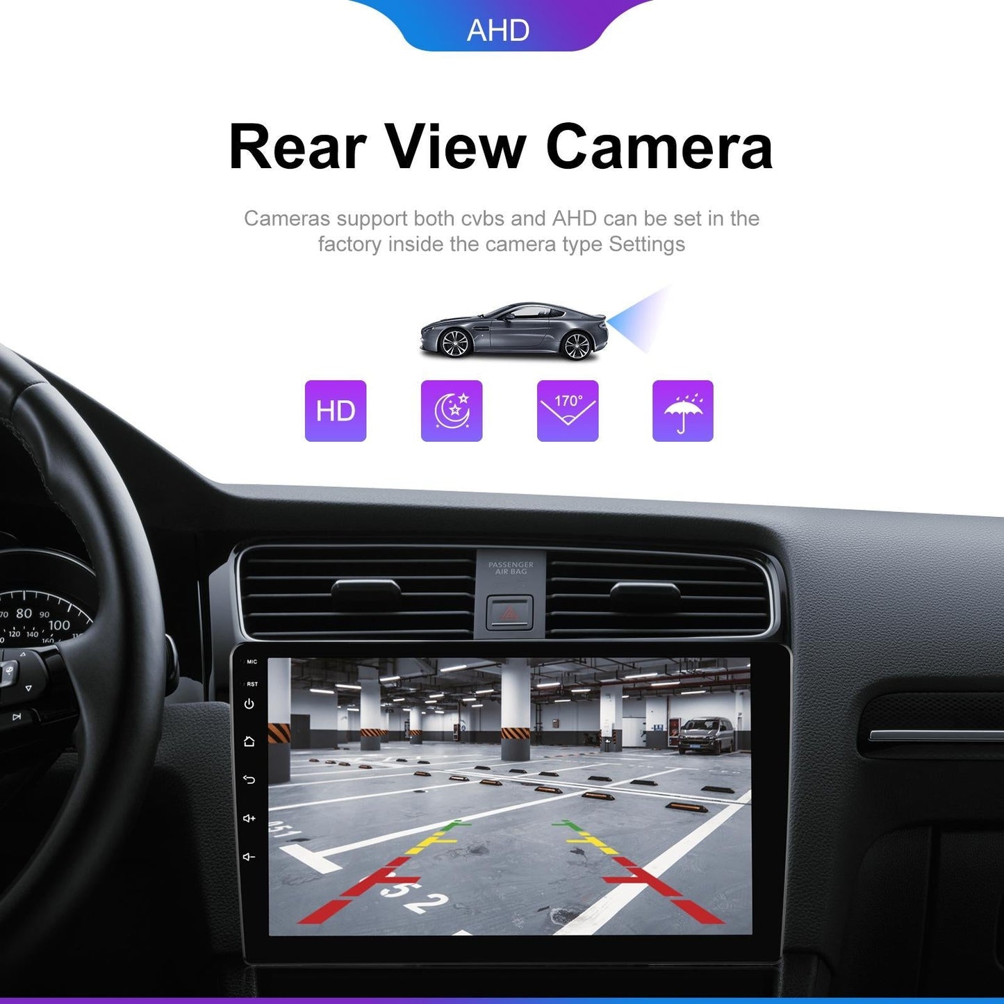 6 + 128G Android Car Bluetooth Player With Locator Technology Navigation Standard 7 Inch