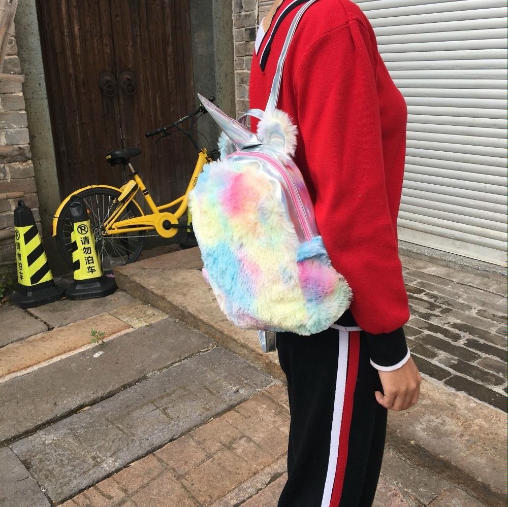 Teen Backpack Colourful For Travel Pink