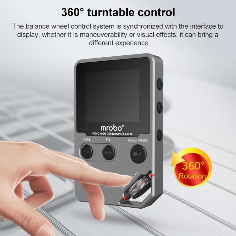 1.8 Inch Hifi Mp3 Player High Sound Quality 8Gb Memory Tf / Fm E Book Grey
