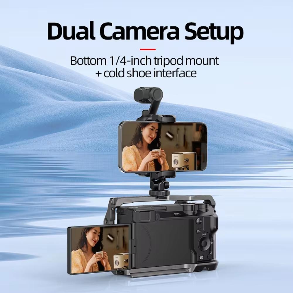 3 Cold Shoe Phone Holder For Dji Osmo Pocket Expand Bracket Black