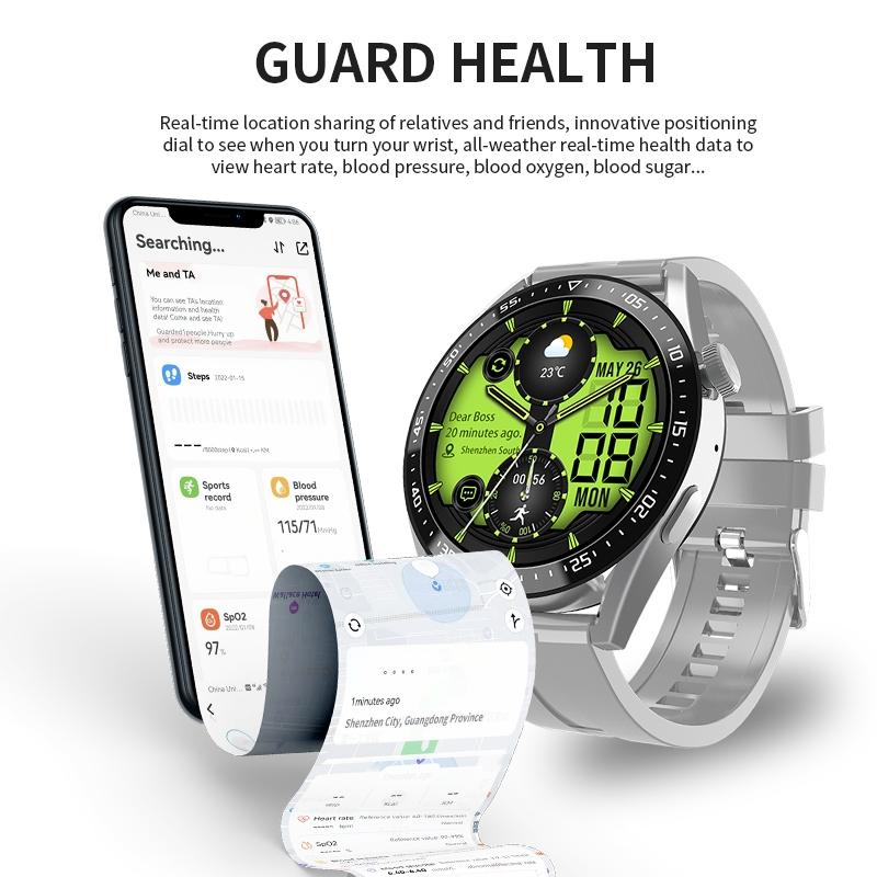1.39 Inch Ip67 Waterproof Health Monitoring Bluetooth Call Smart Watch With Nfc Payment Black