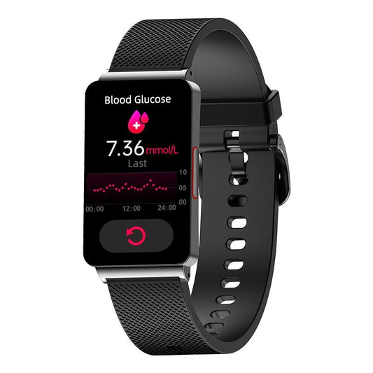 Smart Health Monitoring Watch With Colour Screen Black