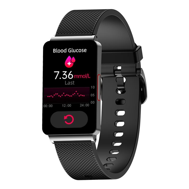 Smart Health Monitoring Watch With Colour Screen Black