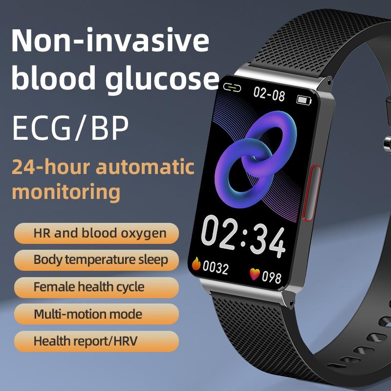 Smart Health Monitoring Watch With Colour Screen Black
