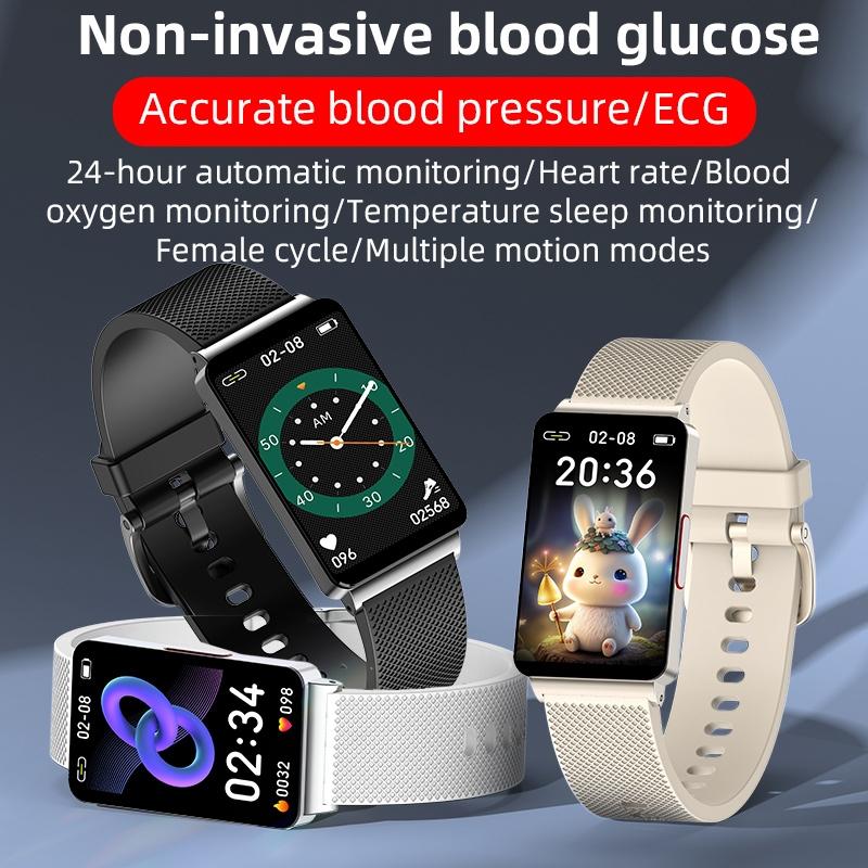 Smart Health Monitoring Watch With Colour Screen Black