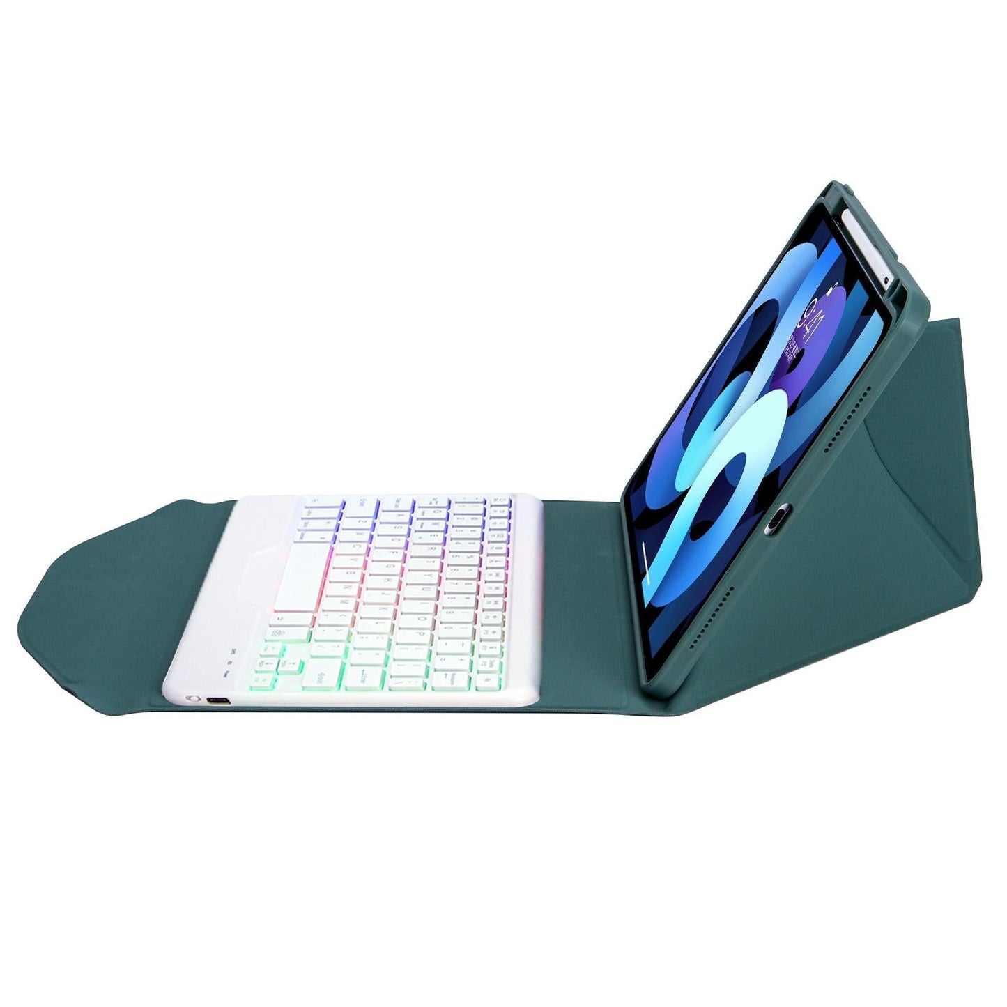 Bluetooth Keyboard Leather Case For Ipad Pro 11 Backlit With Pen Slot Black