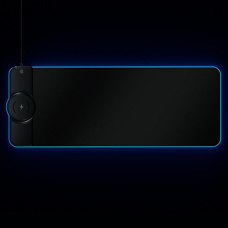 Wireless Charging Rgb Mouse Pad - Black