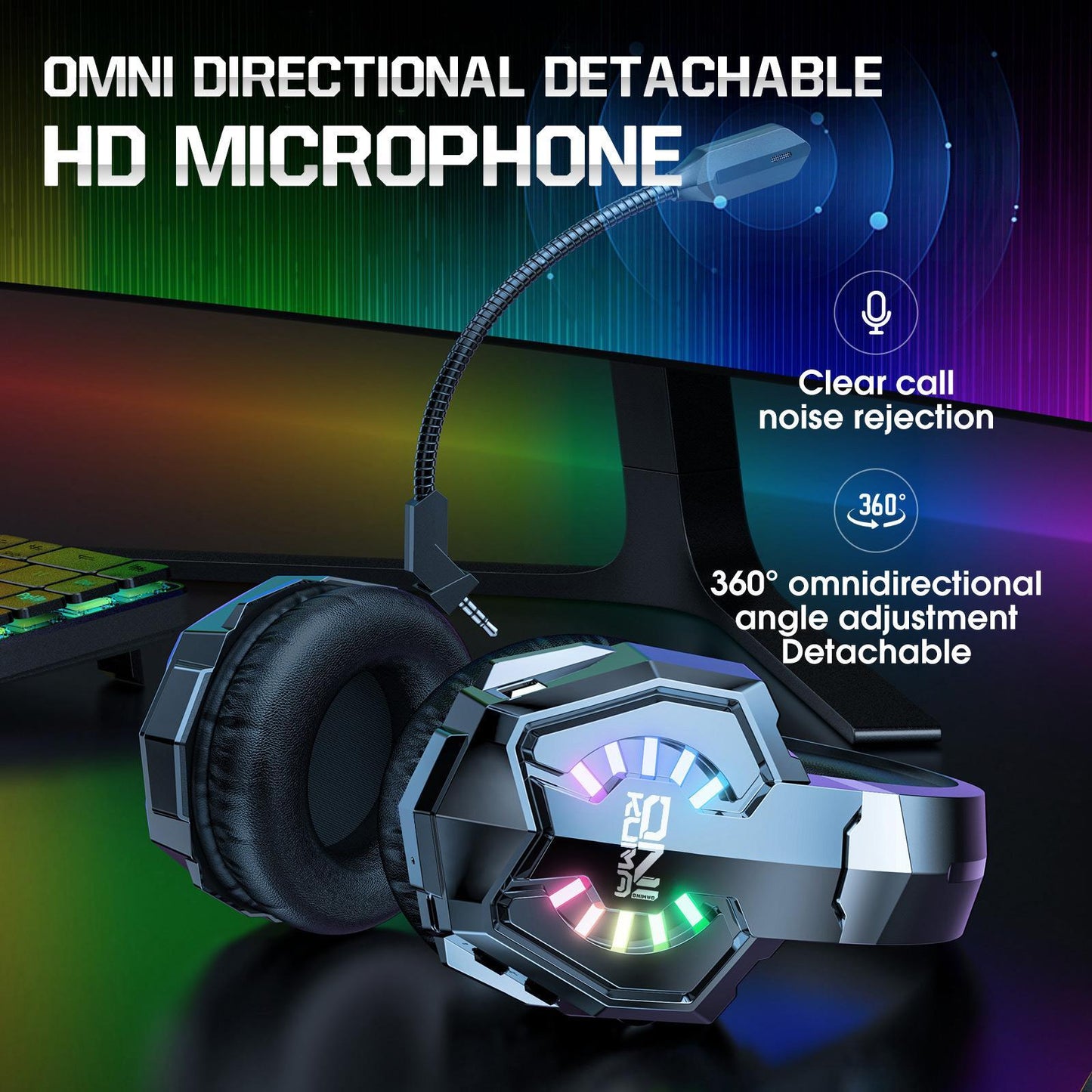 Tri-Mode Bluetooth Gaming Headset Black