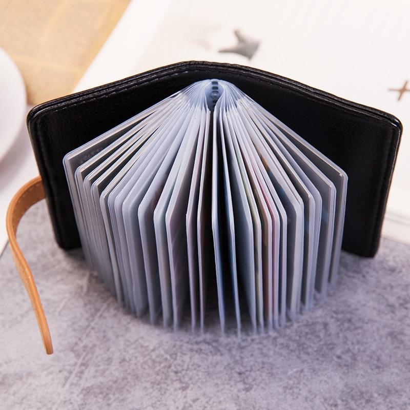 Pu Leather Card Holder Business & Credit Cards Red