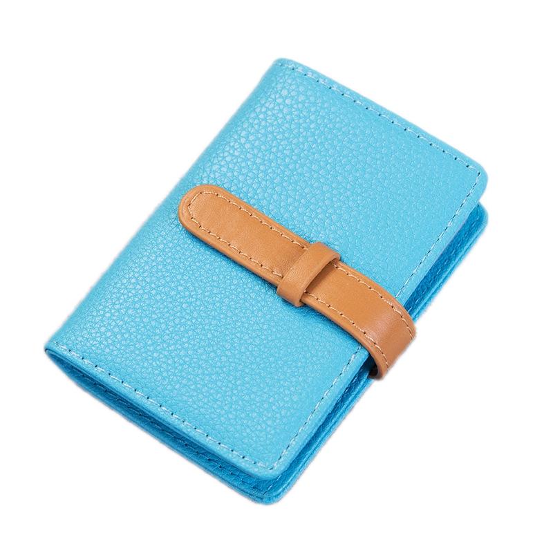 Pu Leather Card Holder Business & Credit Cards Red