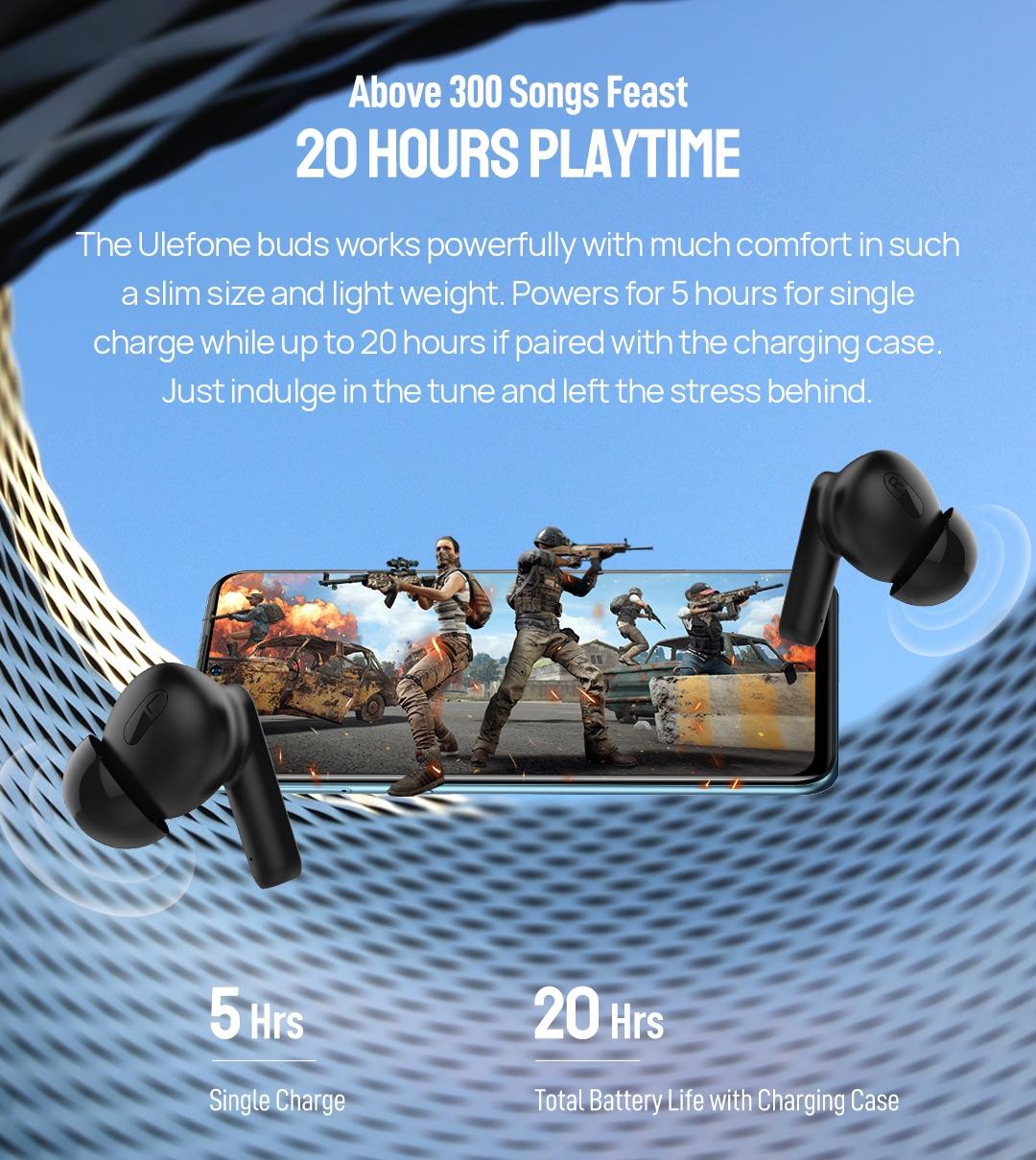 Ulefone True Wireless Bluetooth Earbuds Tws White