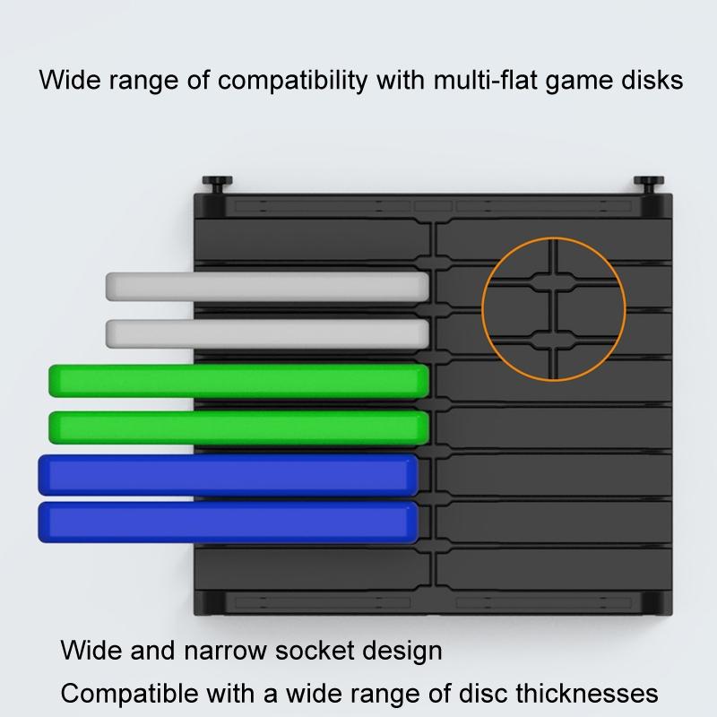 Desktop Cd Storage Stand Large Capacity Black