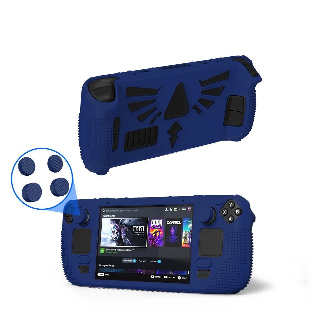 Silicone Protective Case With Holder For Steam Deck V V4 1 Pocket Consoles Black