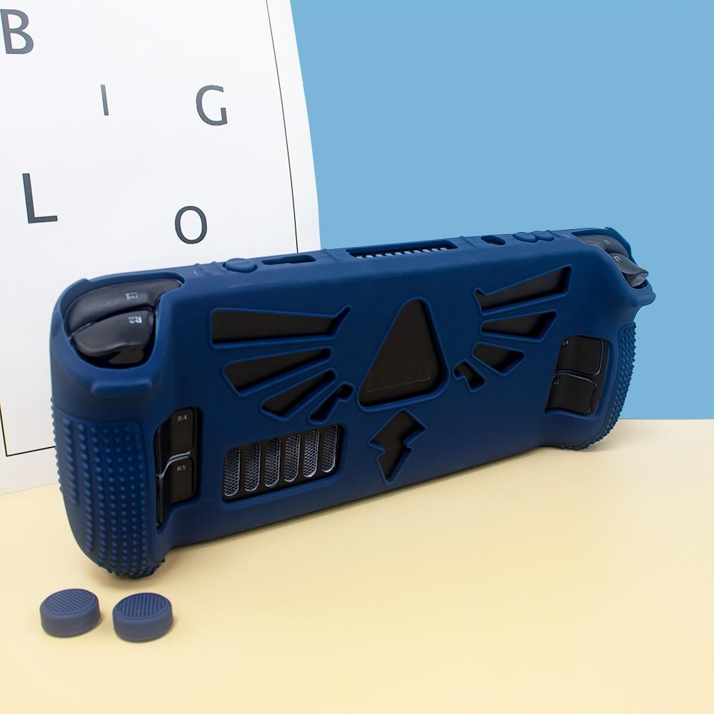 Silicone Protective Case With Holder For Steam Deck V V4 1 Pocket Consoles Black