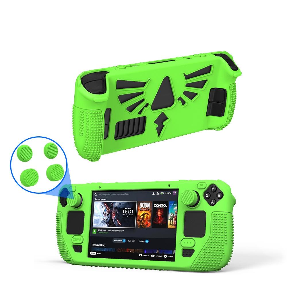 Silicone Protective Case With Holder For Steam Deck V V4 1 Pocket Consoles Black