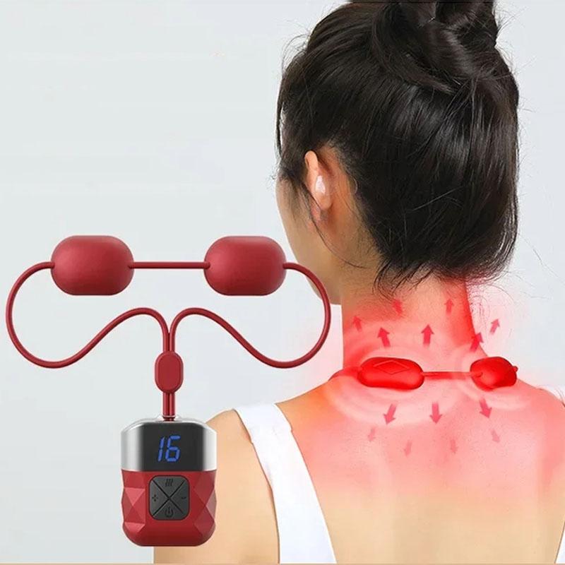 Ems Neck Massager For Shoulder & Cervical Therapy - White