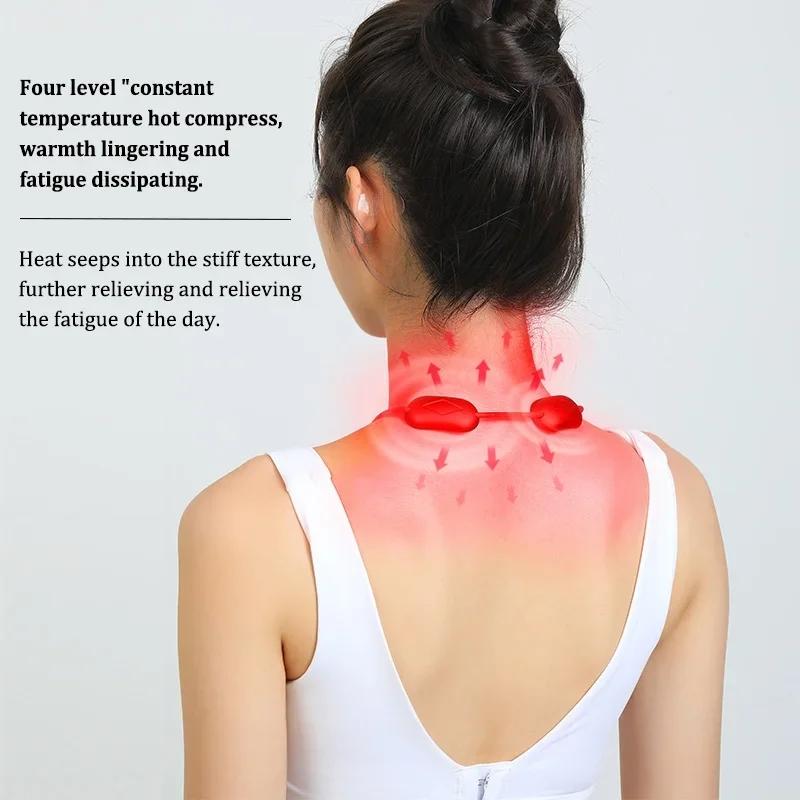Ems Neck Massager For Shoulder & Cervical Therapy - White